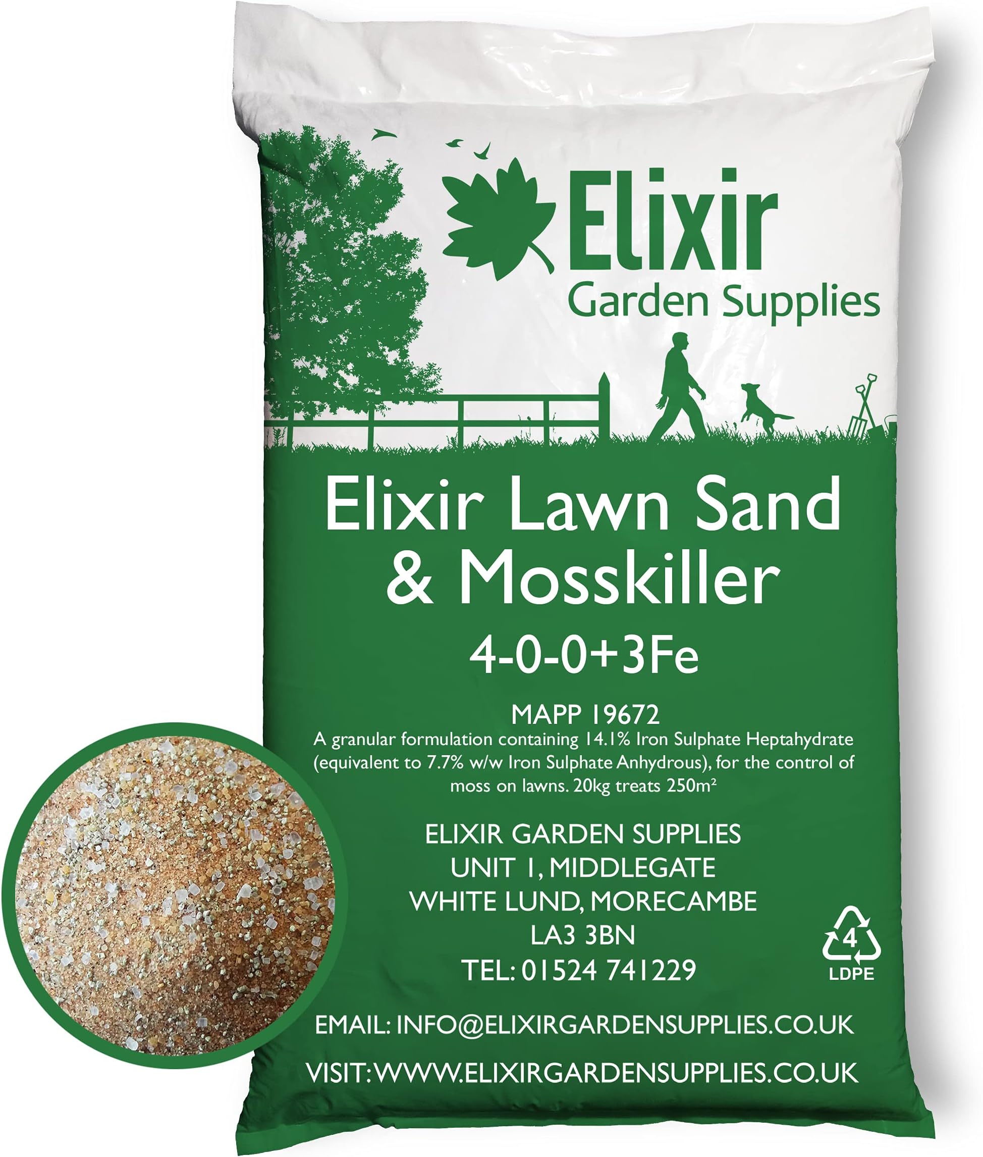 Vitax Lawn Sand Moss Control 250 sqm Amazon.co.uk Garden