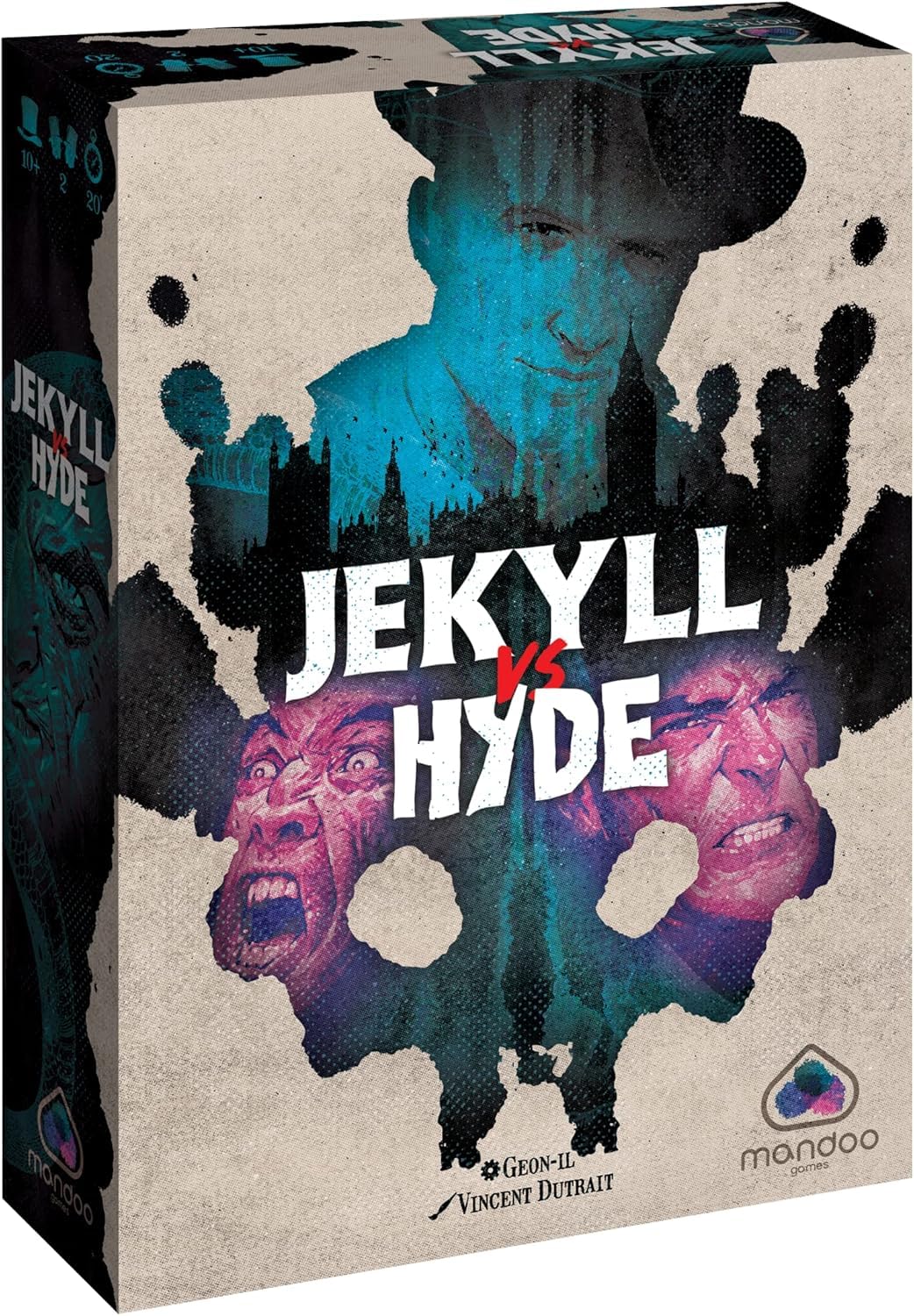 Jekyll VS Hyde - Jeu de société - Jeu 2 Joueurs - 10 Ans et Plus - Jeu de Cartes - Duel - Tactique et Rapide - Jeu de Plis - Blackrock Games