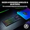 Teclado inalámbrico Razer BlackWidow V4 de perfil bajo TKL HyperSpeed: switches mecánicos naranjas, inalámbrico 2.4GHz y Bluetooth, rodillo multifunción, 3 botones de control, larga duración de batería 5