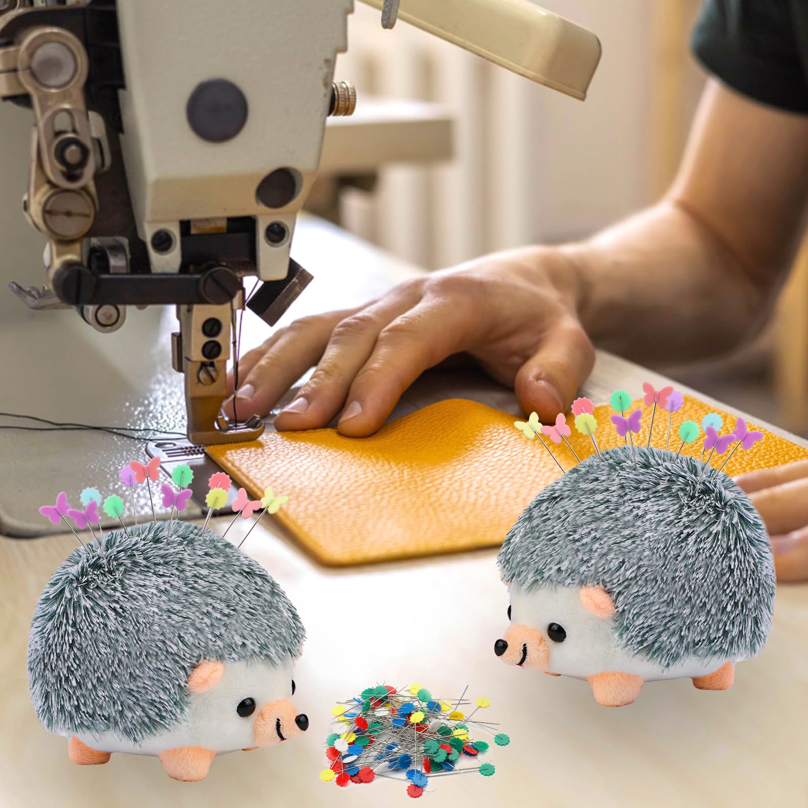 Lot De 400 Épingles à Tête Fleur Multicolores Avec Coussin Hérisson - Épingles Décoratives Pour Couture Et Artisanat