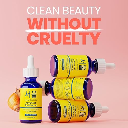 Miniatura 4 de SeoulCeuticals K Beauty - Suero coreano al 5 % de niacinamida + mucina de caracol al 97.5 % + ácido hialurónico, cuidado de la piel coreano sin