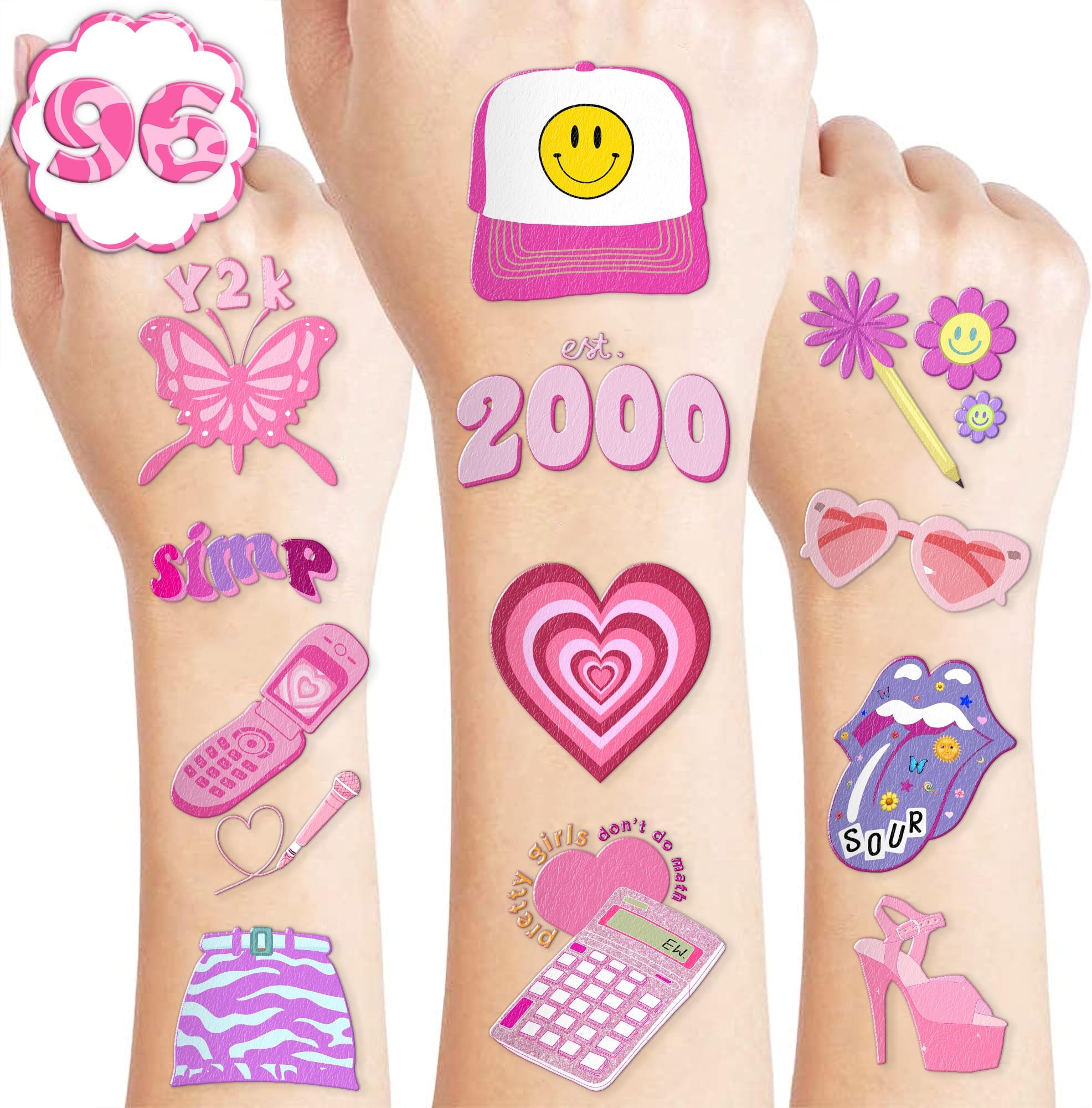 xo, Fetti Y2K Party Temporary Tattoos Y2K Party
