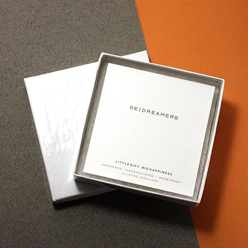 Miniatura 4 de Deidreamers Collar personalizado de plata de ley con iniciales de letras pequeñas