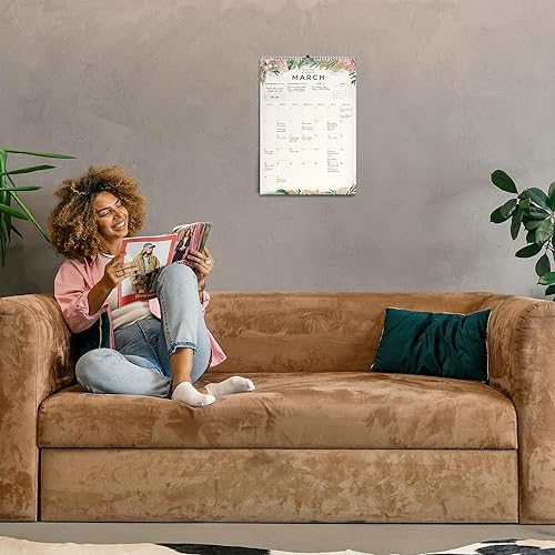 Miniatura 6 de Clever Fox Calendario de pared 2024-2025  Calendario vertical de 24 meses con líneas para 24  25  Calendario anual y mensual de papel para