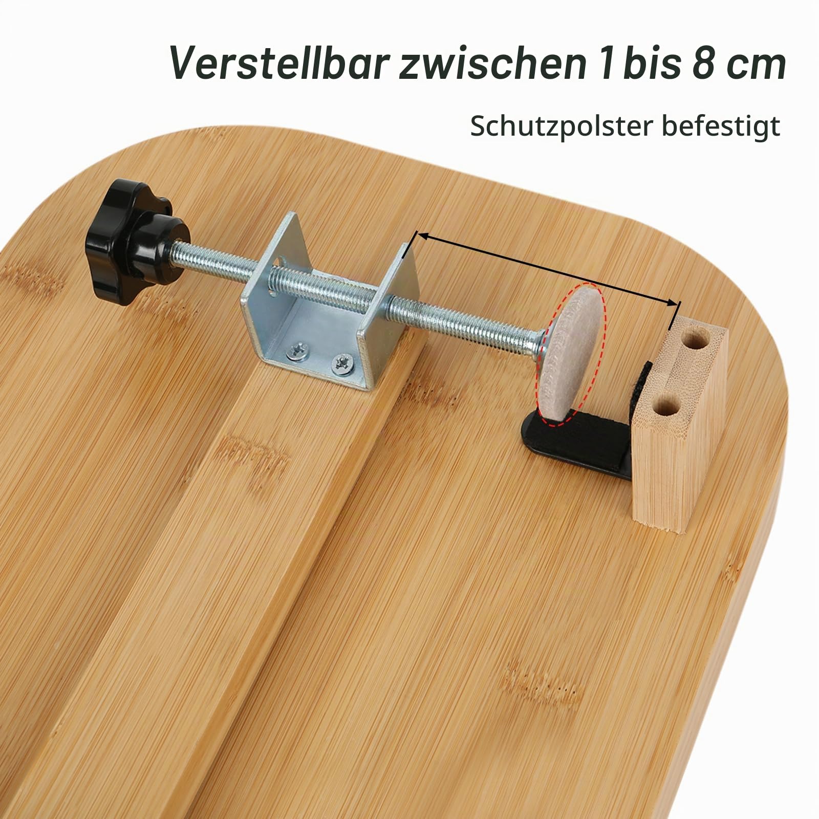 Hängendes Nachttisch Regal, Bettablage mit Holz Nachttisch Tray zum Anklemmen, Organizer für Mobiltelefon, Fernbedienung, Wasserbecher (Holzfarbe)