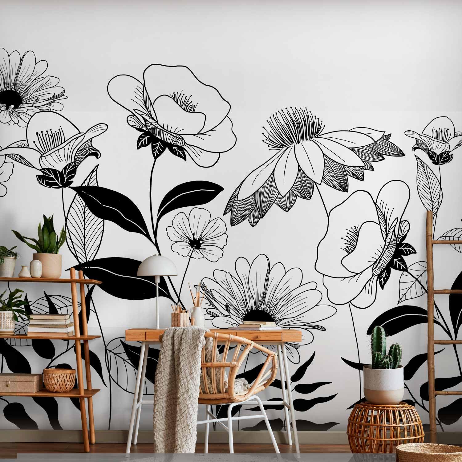 artgeist Wall Mural Flowers 98x69 in - XXL Non-Woven Wallpaper