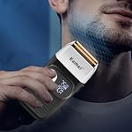 Kemei Professional Electric Foil Shaver for Men Razor with Bald Trimmer Cordless Shavers Rechargeble LED Display 2 in 1