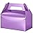 UnicoPak 30 Pack Glossy Purple Gable Treat Boxes, Party Favor Boxes, Gift Boxes for Kids, for Snacks, Candy, Toys, Birthday Party, Wedding, Halloween, Christmas - 6.5x3.5x4 Inches