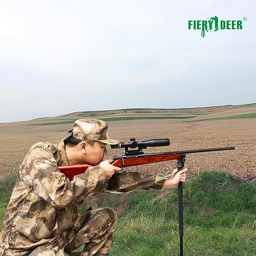 Miniatura 7 de FIERY DEER Shooting Stick for Hunting, Shooting Bipod for Rifle with Adjustable Height & High Density Foam Grips, Rifle Bipod with Aluminum Alloy