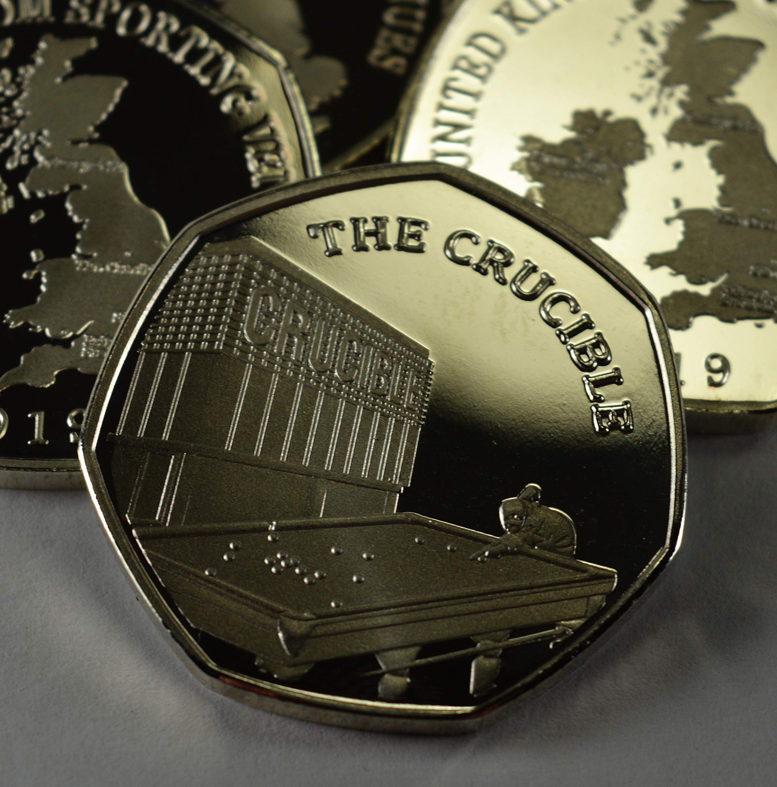 THE CRUCIBLE Silver Commemorative Coin Albums/50p Collectors NEW 2019 SPORTING VENUE SERIES