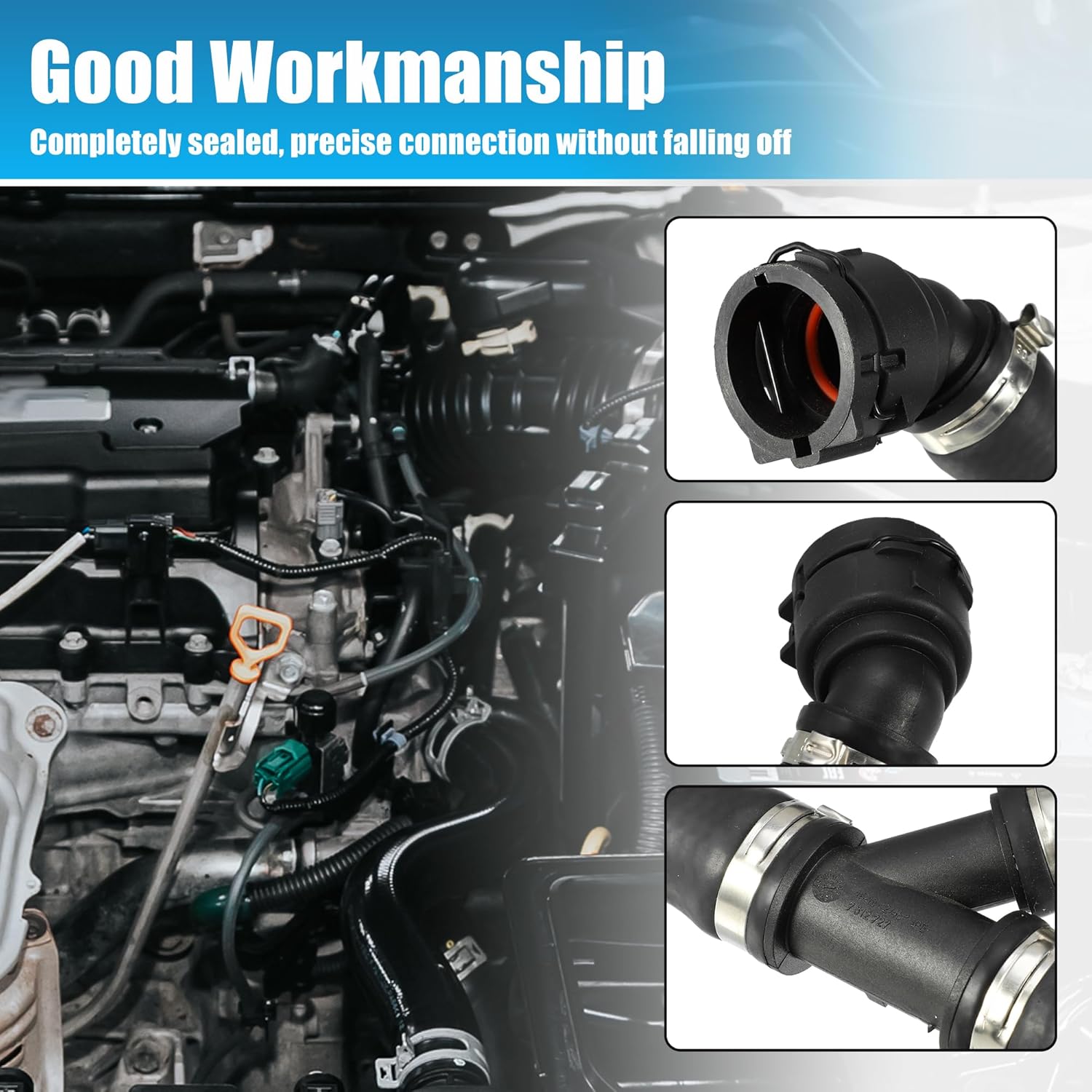 X AUTOHAUX Cooling-Return Hose Return Hose for BMW 525i 2006 2007 Base 3.0L L6 - Gas for BMW 525xi 2006 2007 Base 3.0L L6 - Gas No.17127560160