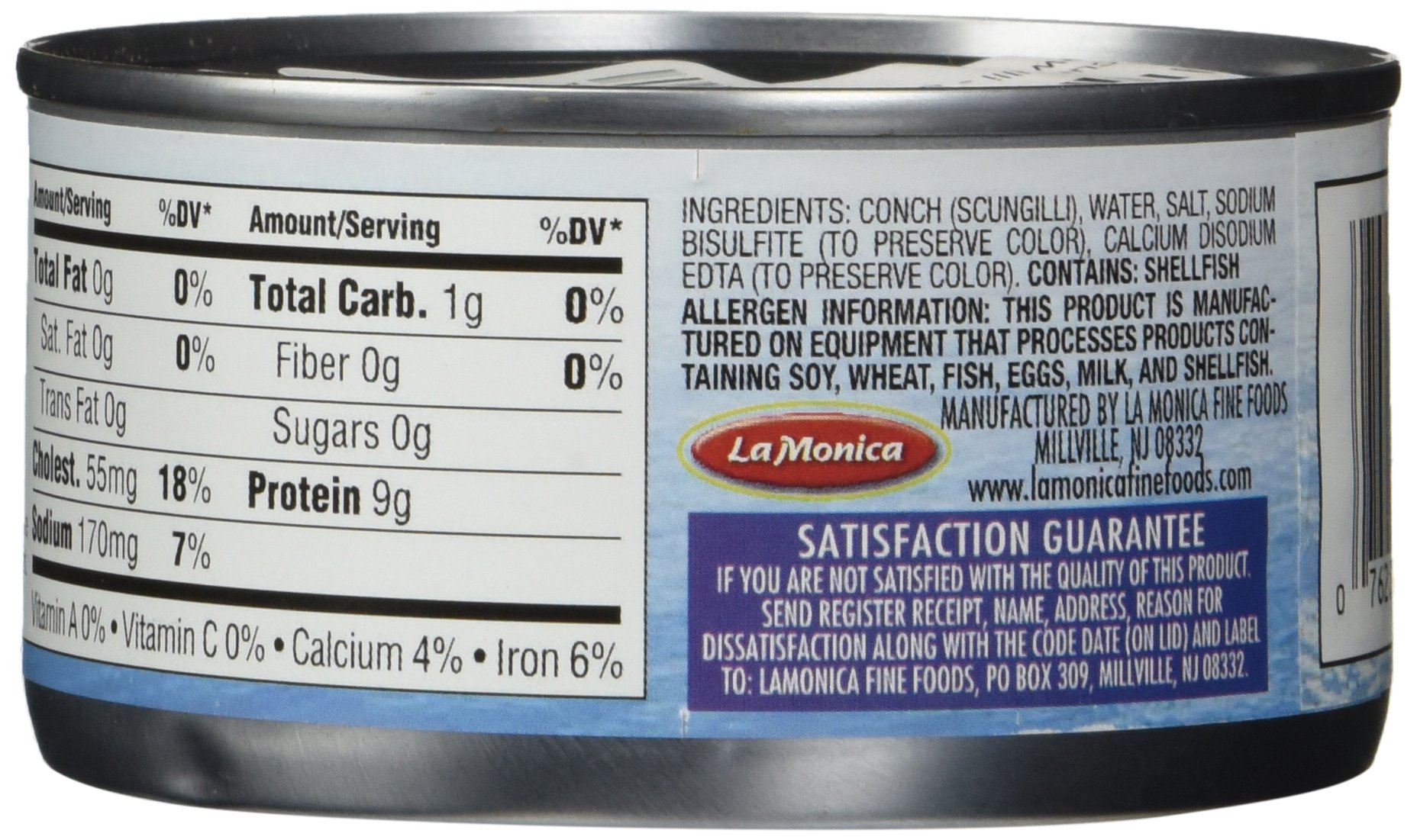 Scungilli - Sliced Conch - 184g(6.5 Ounce)