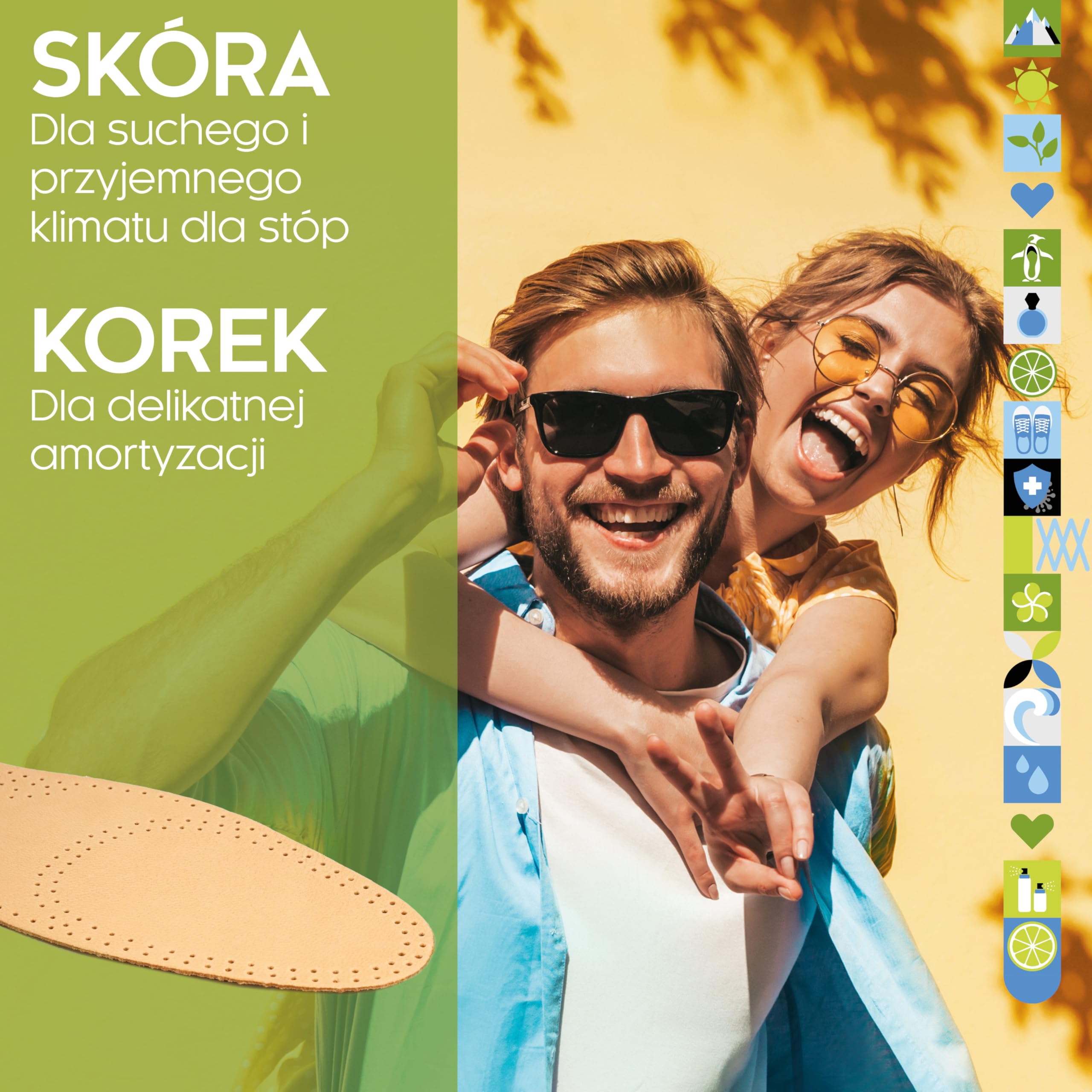 biped wkładki skórzane z korkiem naturalnym – wkładki ze skóry garbowanej roślinnie – przeciwdziałające poceniu się stóp wkładki z korka – do butów damskich i męskich z2229