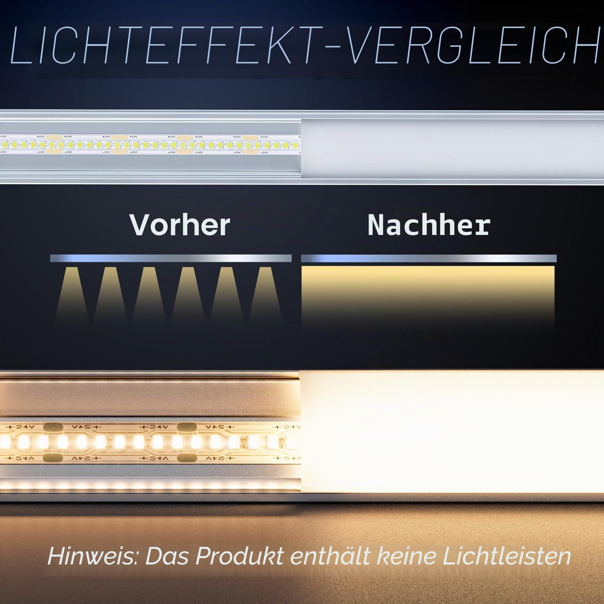 10 x LED Aluminium Profil weiB 2m für max Breite12.1mm Led Strip, L2000*17.4 * 7mm, Led Alu Profil Schiene U Form Eckprofil, LED Streifen Kanal und Diffusor (LED profil u form -2M, 10)