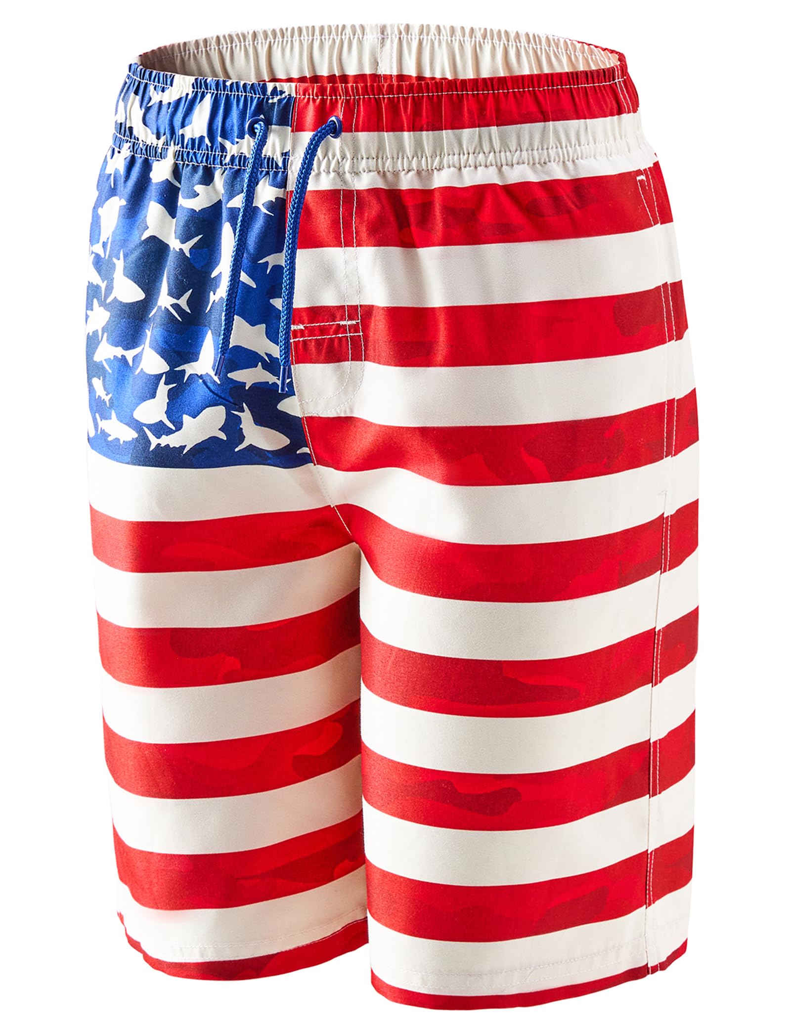 BARRACUDA BAY Boys Swim Trunks Quick-Dry w/Ultra Soft Jersey Lining Premium Eco Material UPF 50+