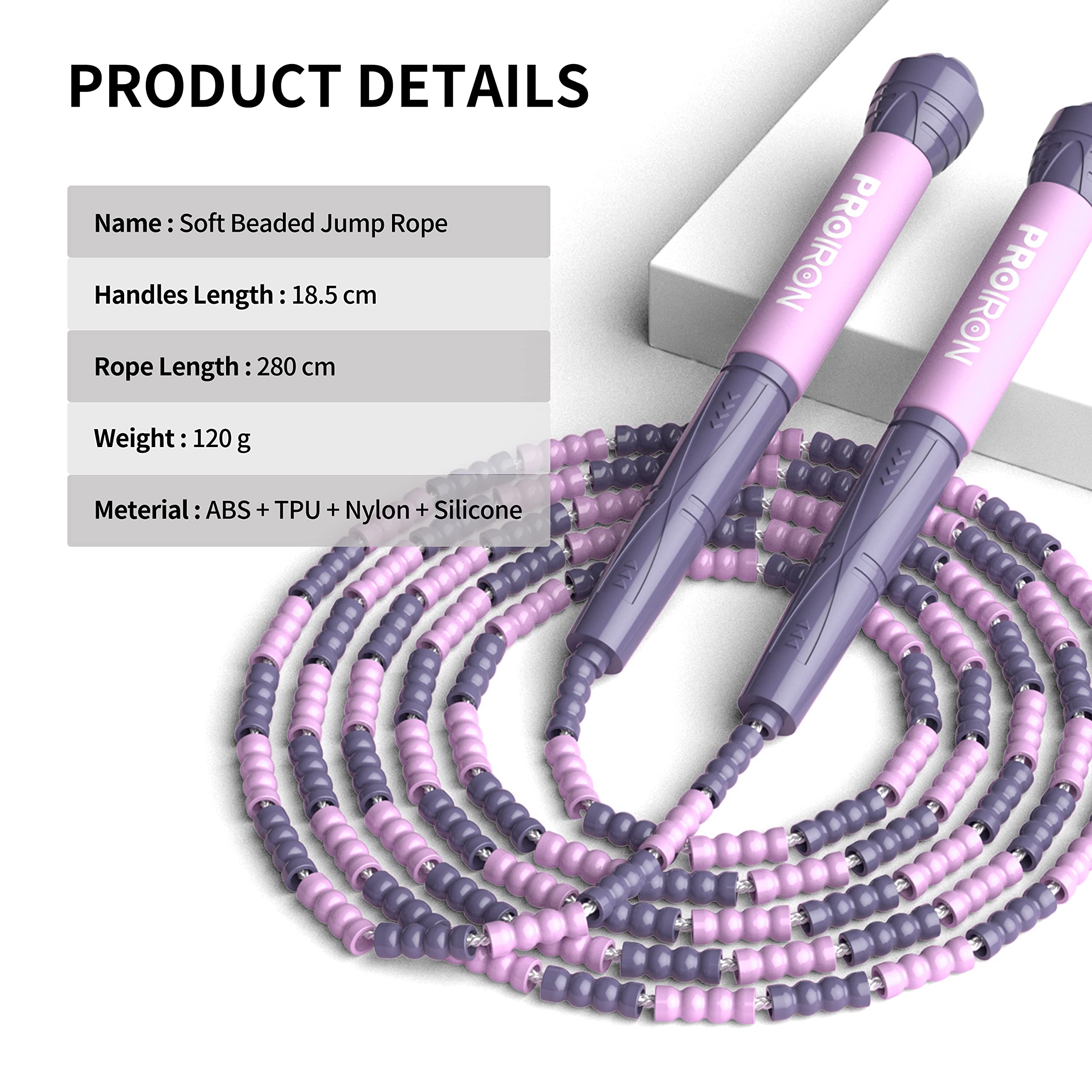 Corda Per Saltare Il Salto Con La Corda In PVC Bamb&ugrave; Per