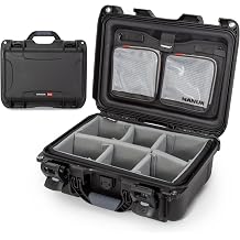 NANUK 915 Pro Photo Kit Compact Waterproof Travel Camera Hard Case with Padded Dividers, 13.8 x 9.3 x 6.2 Dustproof and Impact Resistant, Airline Carry-On Approved Black
