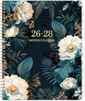 2026-2028 Monthly Planner - JULY 2026 - JUNE 2028, 2 Year Monthly Planner/Calendar 2026-2028, 11 x 9, 24 Months Tabs,Two-Side Pocket, Holidays & Notes Section