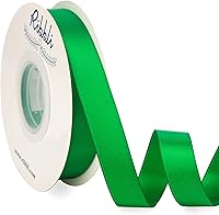 Vista 18 de Ribbli - Cinta de satén roja de doble cara, 1 pulgada x 25 yardas, cinta de tela para uso en ramo de lazos, envoltura de regalo de Navidad, arreglo