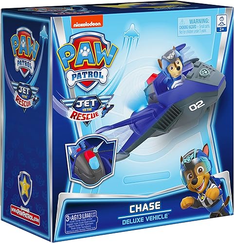 Miniatura 23 de Paw Patrol, Jet to The Rescue Skye Deluxe - Vehículo transformador con luces y sonidos