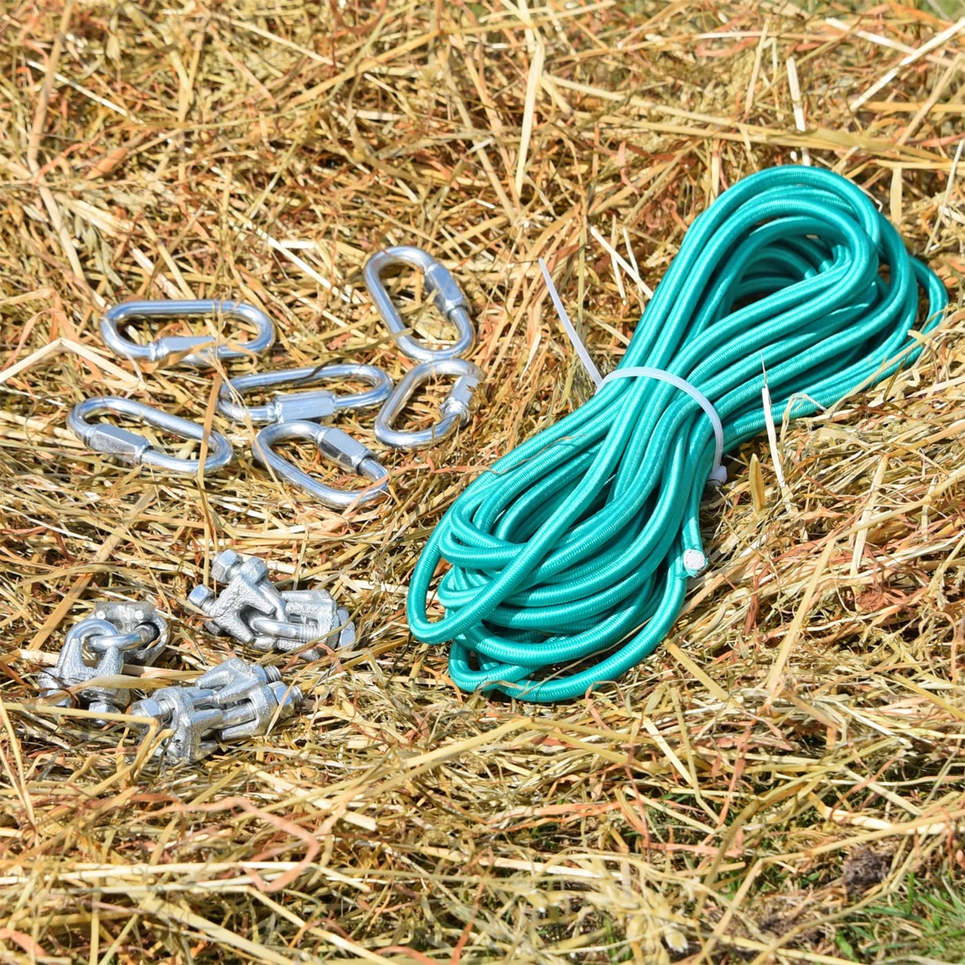 VOSS.farming Heu-Rundballen Futtersparnetz, rund Ø 3,50m, Maschenweite 4,5x4,5cm, für Heuballen, Rundballen