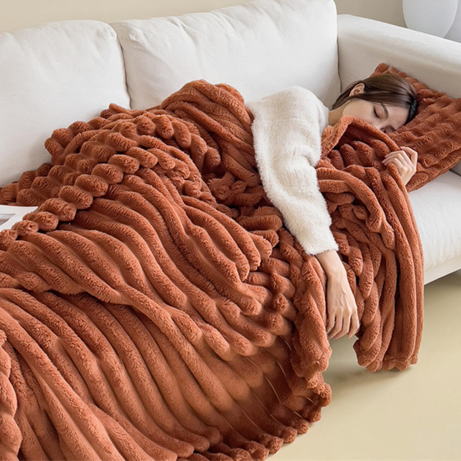 Couvertures à lancer moelleuses contre le froid hivernal pour canapé et chambre