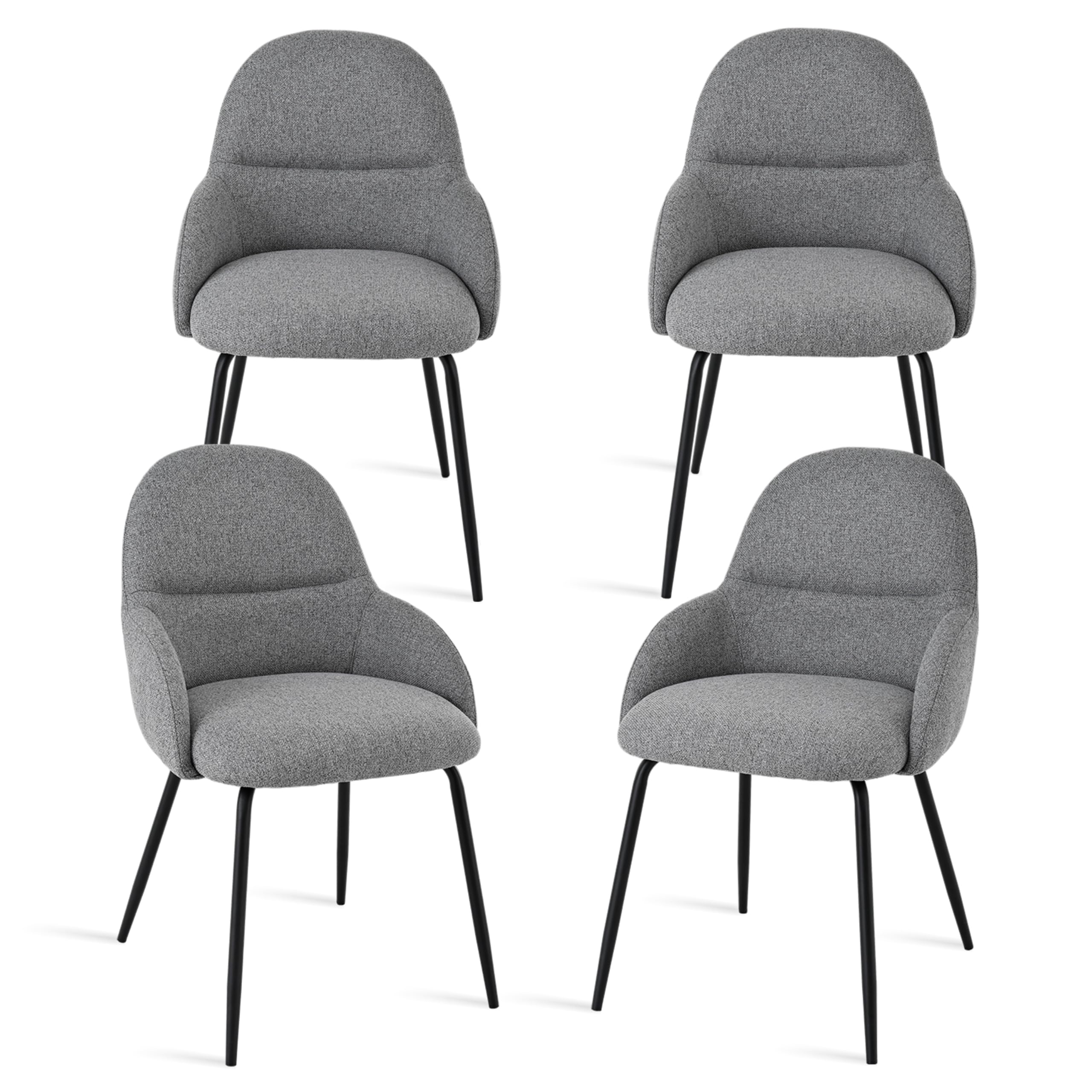 Goeurvant Esszimmerstühle mit Armlehne – Gepolsterter Küchenstuhl mit Erhöhter Rückenlehne und Breiter Sitzfläche,Modernes Design für Wohnzimmer,Schlafzimmer oder Essbereich