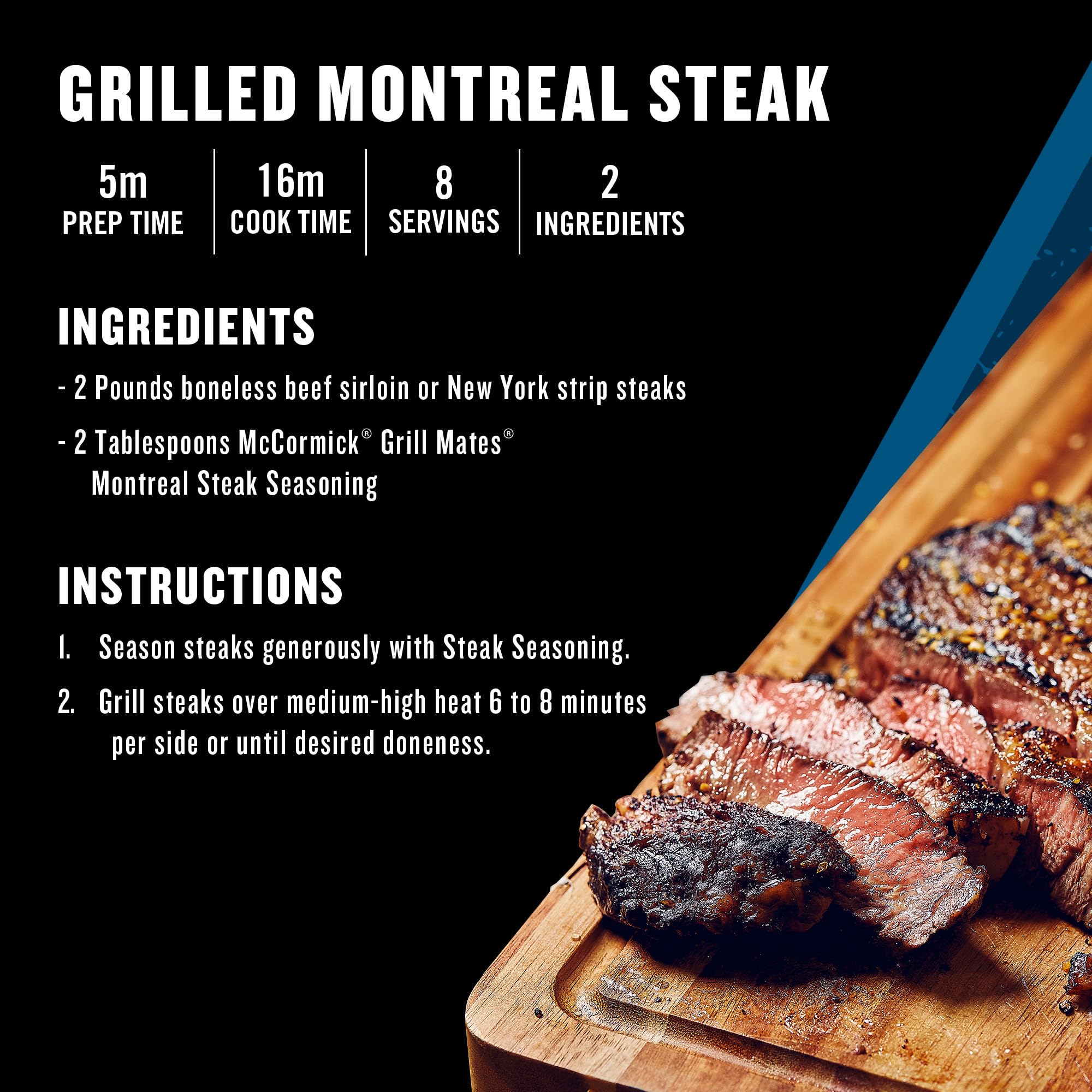 McCormick Grill Mates Montreal Steak Seasoning, 29 oz.