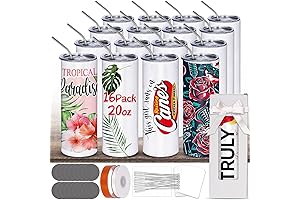 Sublimation Tumblers Bulk 20 OZ Skinny Stainless Steel Cups - The Perfect Personalized Gift