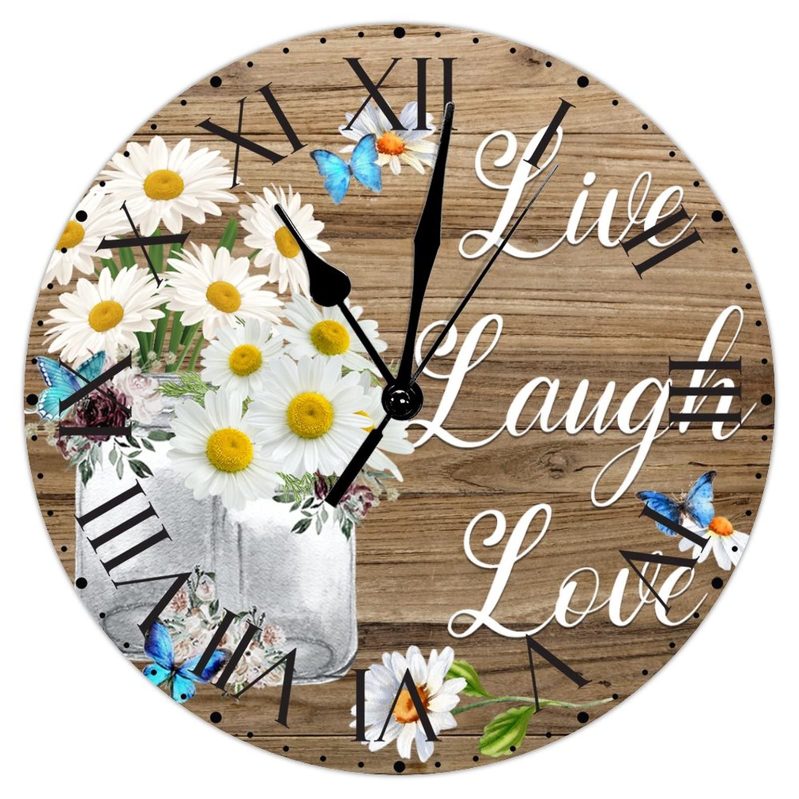 Horloge murale en PVC 30,5 cm pour éliminer le stress du retard