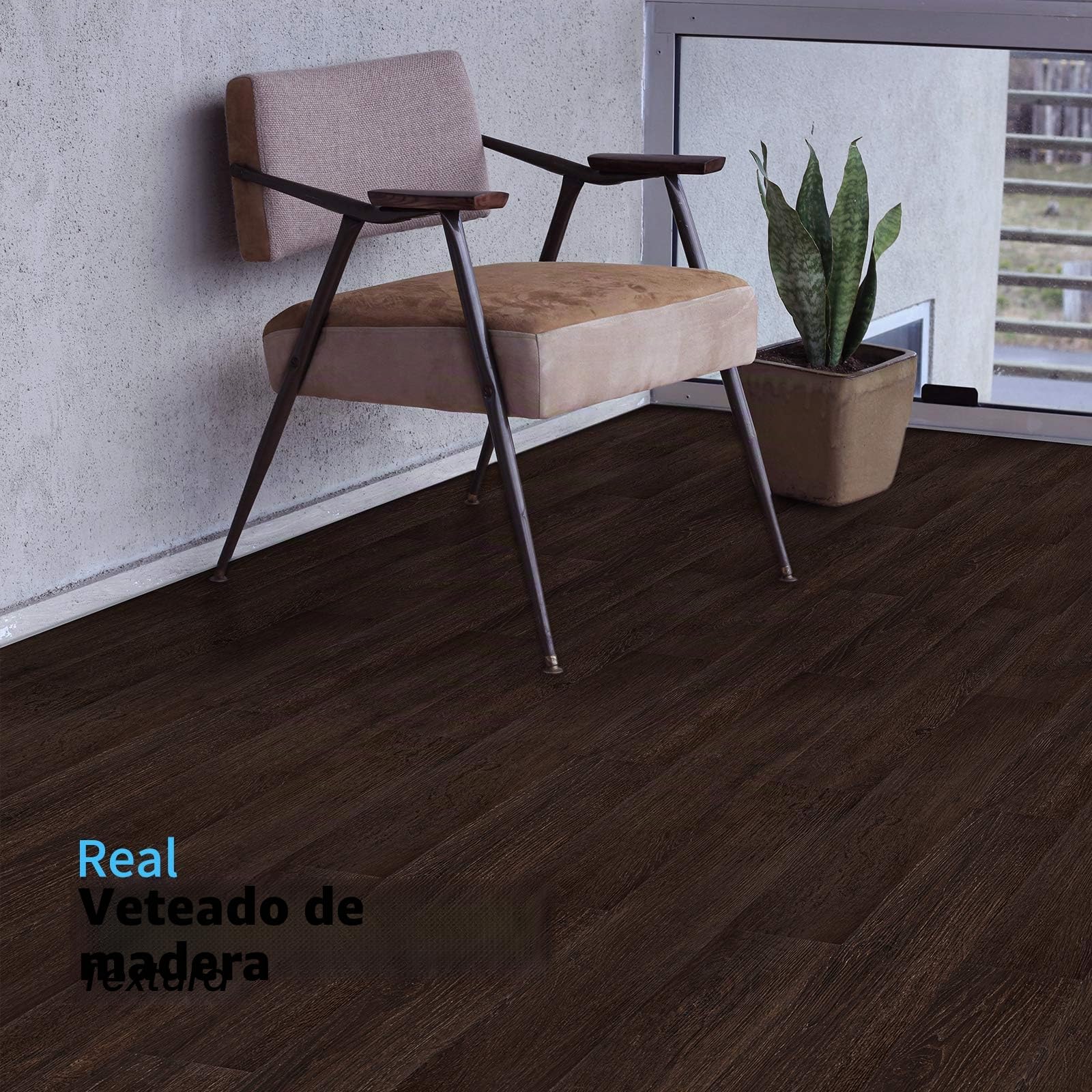 Art3d Baldosas Suelo Autoadhesivas Efecto Madera Marrón Natural