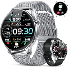 Kimeag Smart Watch for Men Women Fitness Waterproof Make Answer Call Digital Mens Watches Step Tracker Running Smartwatch Android Phone Heart Rate SpO2 Sleep Monitor
