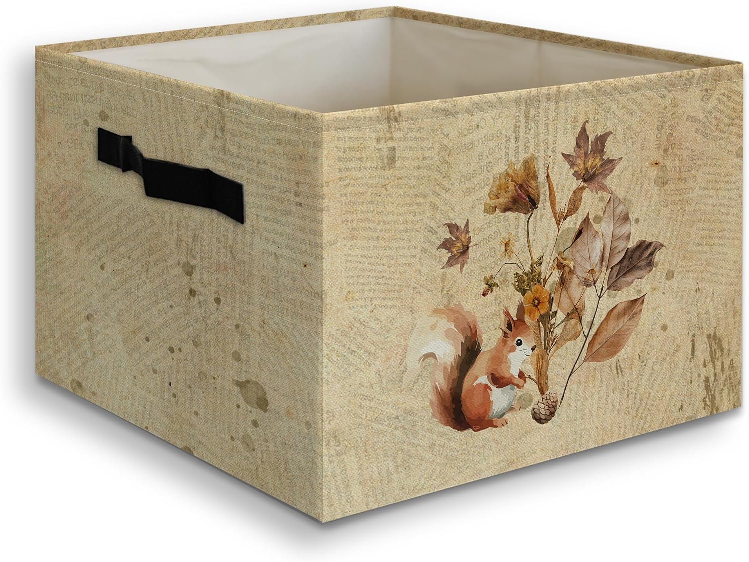 Fall Box Storage Amazon.com: JUIOEIU Vintage Fall Basket Squirrel Foldable Storage Bins ...