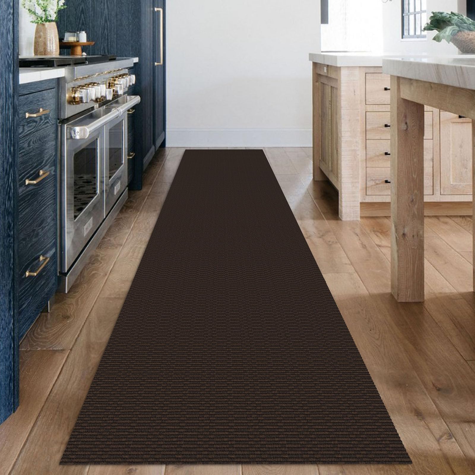 KOZYFLY Washable Runner Rug 2x12 ft Hallway Kitchen Runner Rugs with Rubber Backing Entryway Runner Indoor, Extra Long Carpet Runners for Hall Kitchen