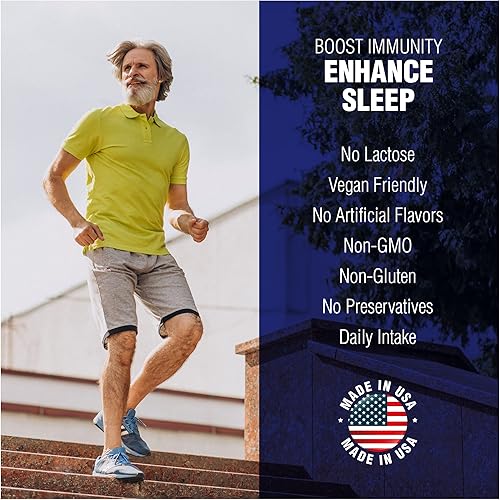 Miniatura 8 de Natural Systems - Suplemento de melatonina de 3 mg + vitamina B6, 60 cápsulas, melatonina natural para descansar bien, suplemento dietético de