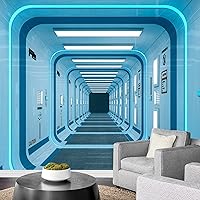 Vista 12 de wall26 - Papel mural autoadhesivo para pared (tamaño grande), diseño de impresión del futuro