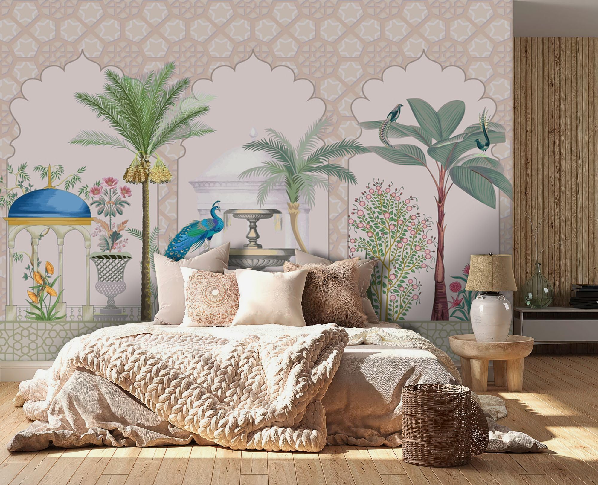 999STORE Indian Ethnic Traditional Mughal Garden Pattern Wallpaper Mural for Living Room Wallpapers for Walls Bedroom (Non8X60389) (B0DB1TG9PX) Amazon Price History, Amazon Price Tracker