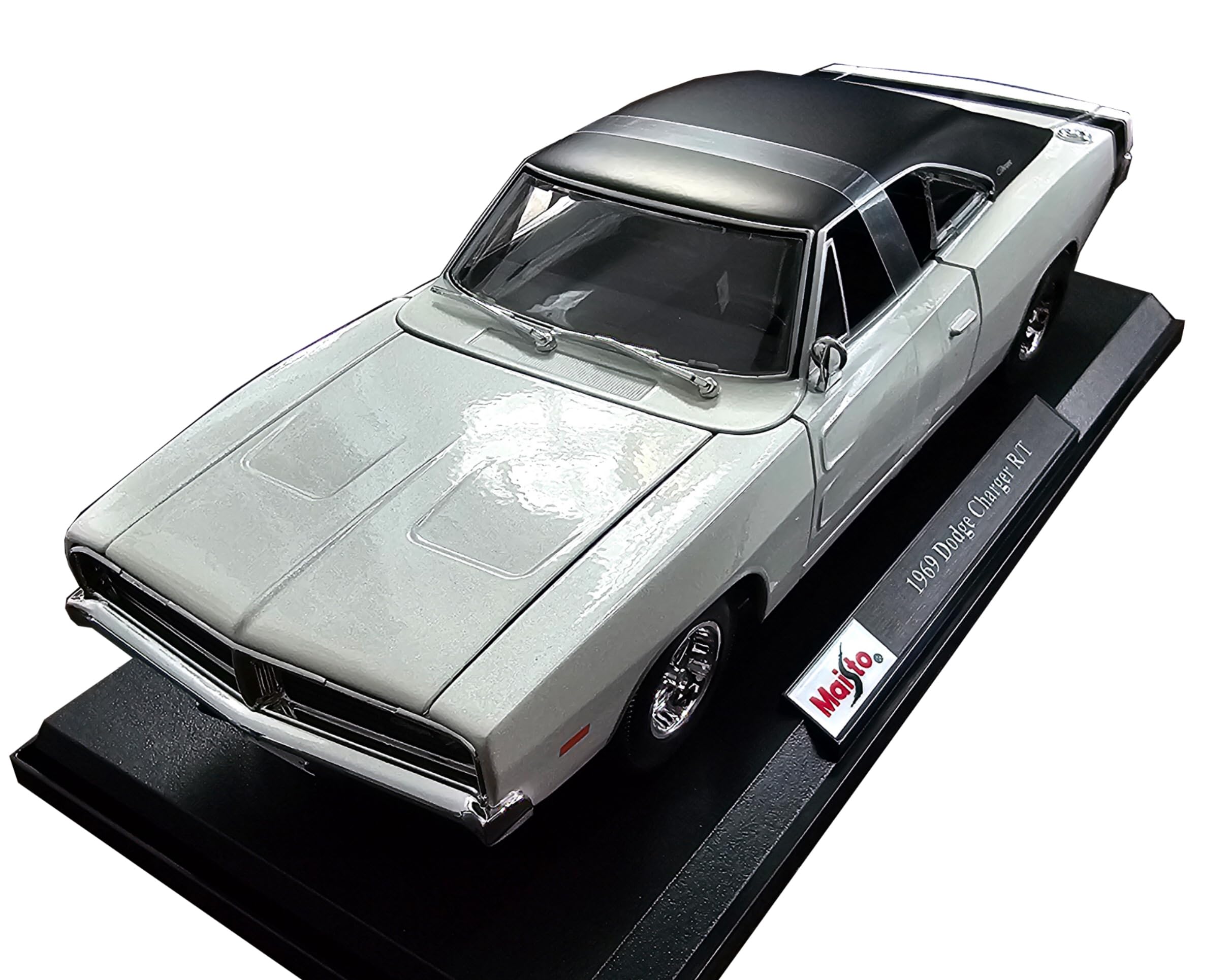 koenig-tom Maisto 1969 Dodge Charger R/T White 1:18 Diecast