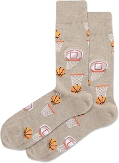 Men's Fun Sports and Athletics Crew Socks - 1 Pair Pack - Cool & Funny Novelty Fashion Gifts