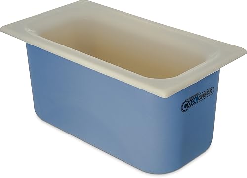 Carlisle Coldmaster CoolCheck contenedor de alimentos refrigerante que cambia de color, Blanco, 1