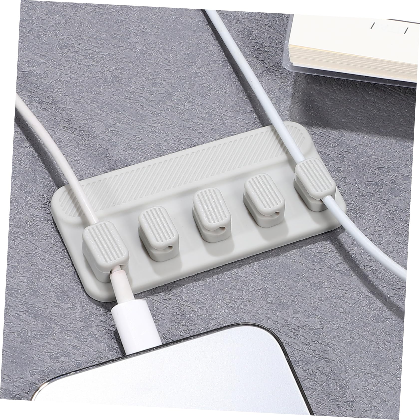 Hemobllo 3 Juegos De Organizadores De Cables Magnéticos Para Escritorio Herramienta De Gestión De Cables Clips Para Cables Para Casa Oficina Y Viajes.
