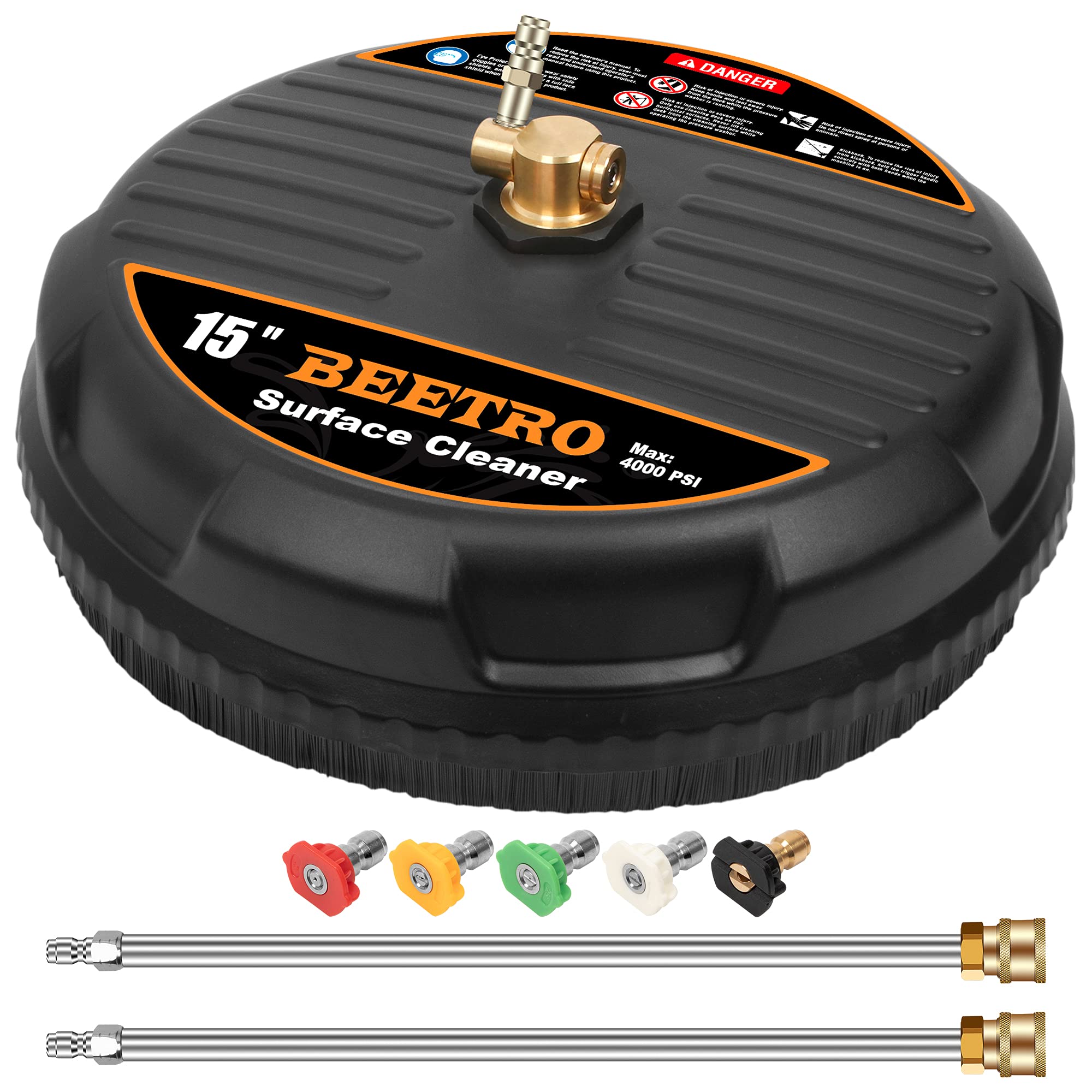 Buy BEETRO Pressure Washer Surface Cleaner, 15 Inch Surface Cleaner