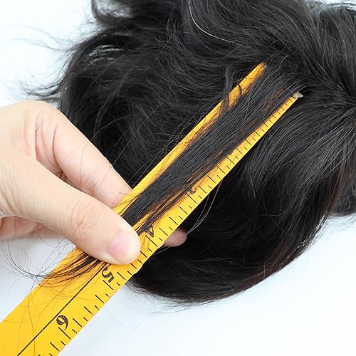 Miniatura 7 de Toupee - Pieza de cabello para hombre, sistema de cabello humano fino, monofilamento de piel de polietileno de repuesto para hombre, monofilamento