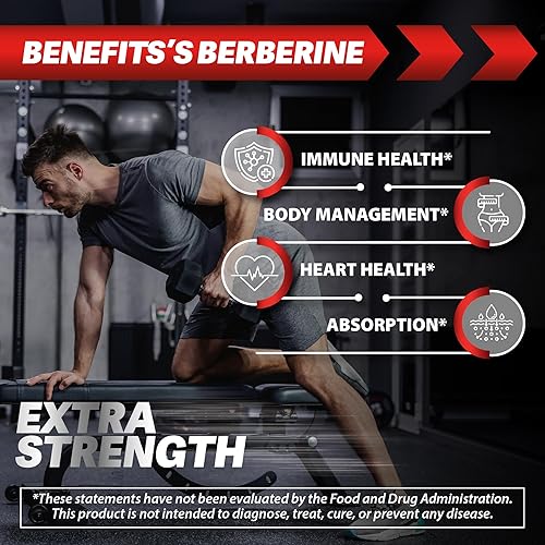 Miniatura 4 de BEBEFEN Berberina HCL Suplemento 2000mg - Apoya el sistema inmunológico, la salud cardiovascular - Sin OMG  Sin gluten