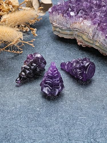 Miniatura 3 de CrystalTears Mini árbol de cristal curativo de aventurina verde tallado con piedra preciosa de Navidad, estatua de árbol de cristal de buena suerte,