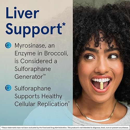 Miniatura 4 de Jarrow Formulas BroccoMax - Generador de sulforafano de 35 mg con glucosinolato de sulforafano y mirosinasa, suplemento dietético para apoyo a la