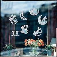 Vista 14 de GORGECRAFT 16 calcomanías de alerta de vidrio para ventana de mariposa, anticolisión, animales, arcoíris, para pájaros, pegatinas, película