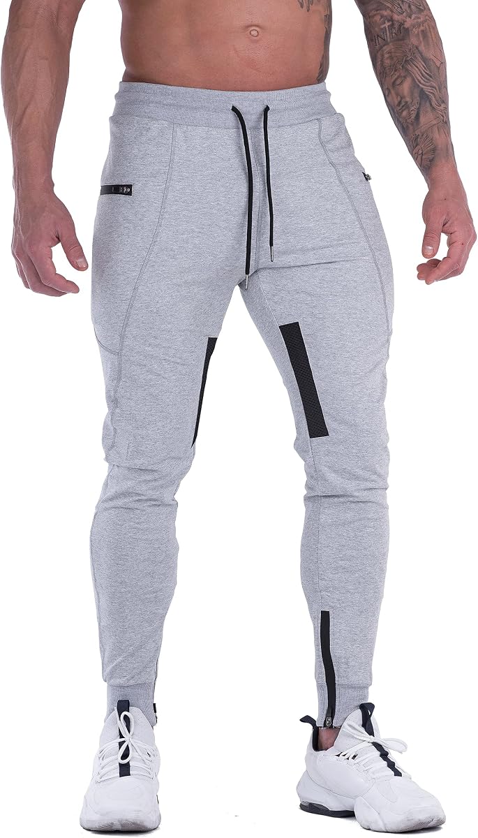 Mens Joggers Sweatpants Slim Fit Workout Training Gym Jogger Pants