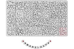 1450-Count Acrylic Round Letter Beads Kit