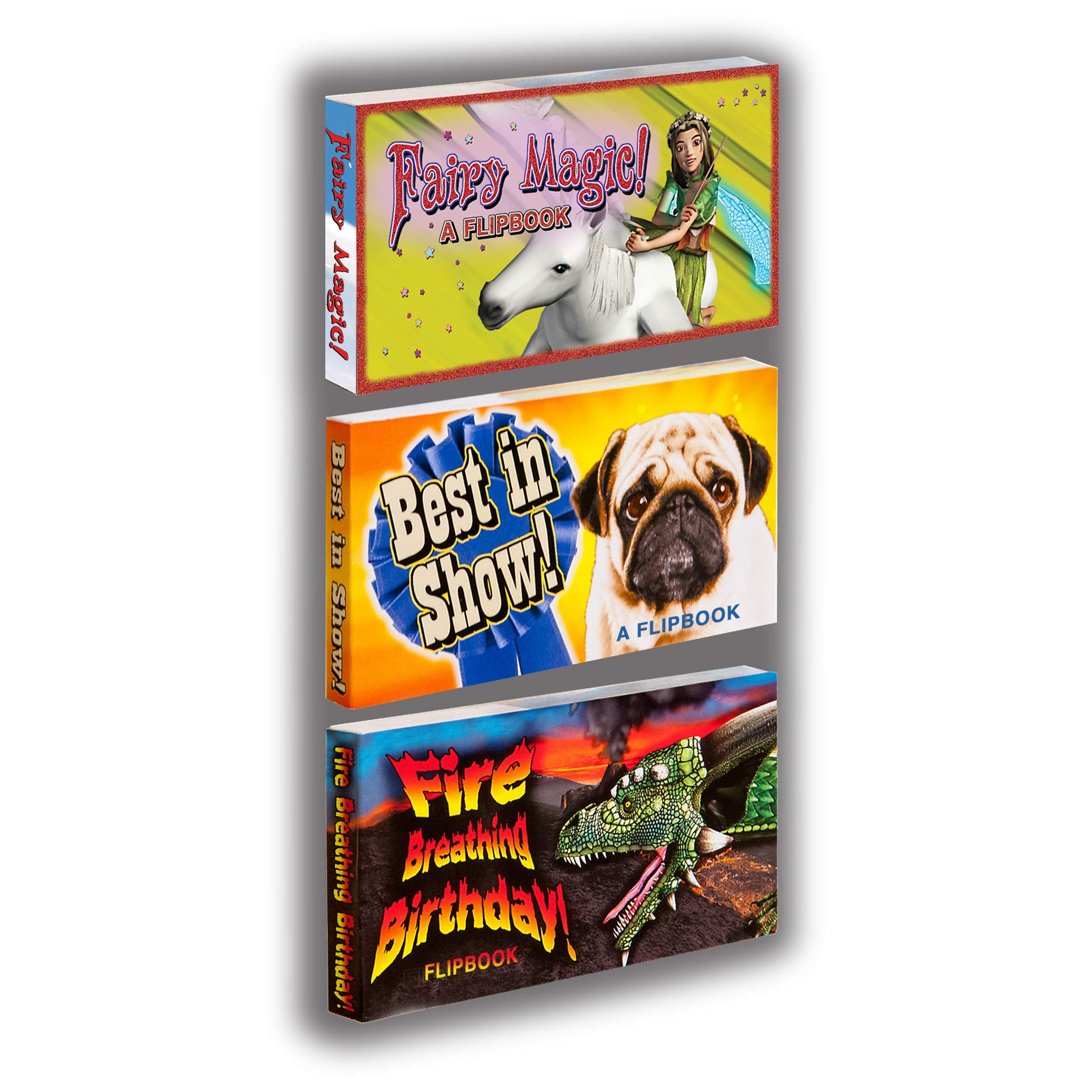 Greeting Card Flipbook 3-Pack, Animation Flip Books for All Occasions